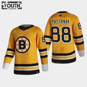 Boston Bruins David Pastrnak 88 2020-21 Reverse Retro Authentic Shirt - Kinderen